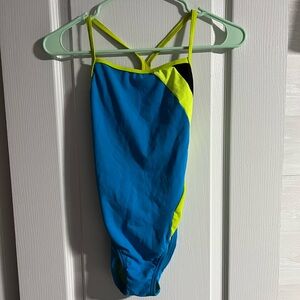 Speedo Swimsuit- blue and green